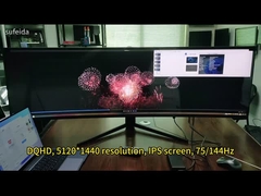 49 pulgadas 5K 75hz LCD LED Curved Monitor PC Computadora Monitores de juegos