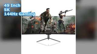 Monitor para juegos de 49 pulgadas, 5K, 144 Hz, imágenes inmersivas