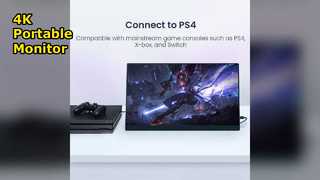 Monitor portátil 4K de 17,3 pulgadas para juegos y trabajo