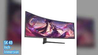 Monitor de juegos curvo 5K de 49 pulgadas y 165 Hz