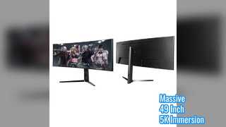 Monitor de juegos curvo de 49 pulgadas 5K 75Hz