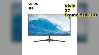 Monitor LED FHD sin marco de 27 pulgadas IPS vívido