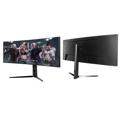 Monitores LCD de alta resolución de 49 pulgadas 5k curvos Monitores de juegos de 75 Hz