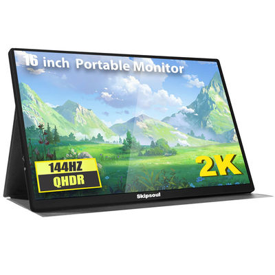 Nuevo monitor portátil de 16 pulgadas para computadoras portátiles 2K 130Hz pantalla de computadora pantalla de juegos portátil delgada