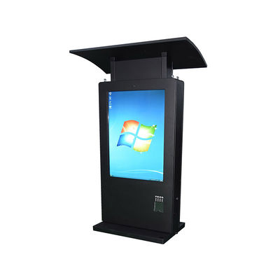 Piso de alta calidad de venta caliente de pie 65 pulgadas de resistencia al agua panel de LCD quiosco IP65 publicidad al aire libre pantallas de visualización digital