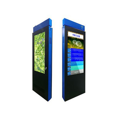 55 pulgadas de piso de pie 4K publicidad Totem digital reproductor de medios pantalla LCD exterior IP65 digital de señalización pantalla táctil