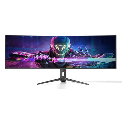 Super pantalla ancha 49 pulgadas LCD 5K Monitor de juegos Monitor curvado