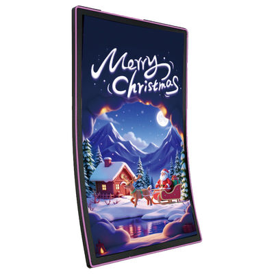 Proveedor Personalizado 43 pulgadas Curva de pantalla táctil monitor 1920 * 1080p J-tipo R1500 capacitivo Curva de pantalla táctil para máquinas de juegos expertos