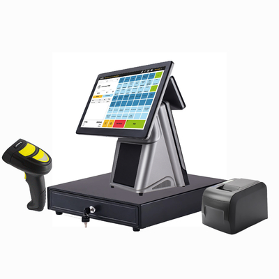 Caja registradora con sistema POS de 15.6 pulgadas con impresora, todo en uno
